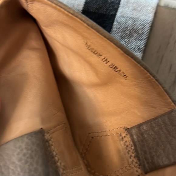 POUR LA VICTOIRE GRAY LEATHER BUCKLED KNEE HIGH BOOTS 7.5 - Picture 10 of 16